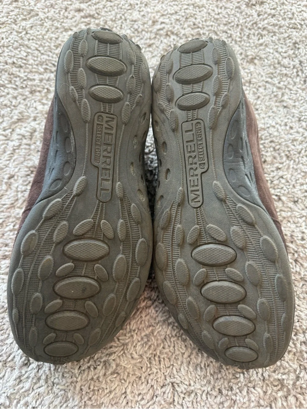 Kids Merrell Jungle Moc Slip On Shoes, Suede, Brown, Size 5W